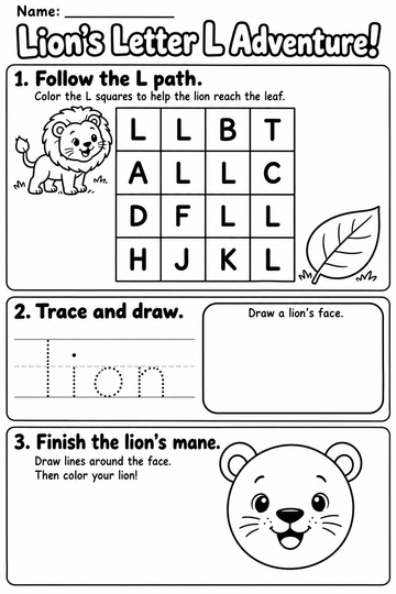 L worksheet