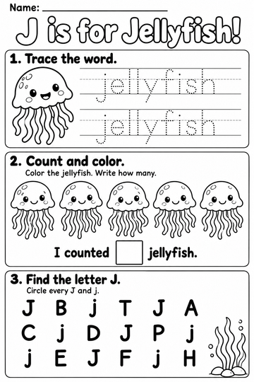 J worksheet