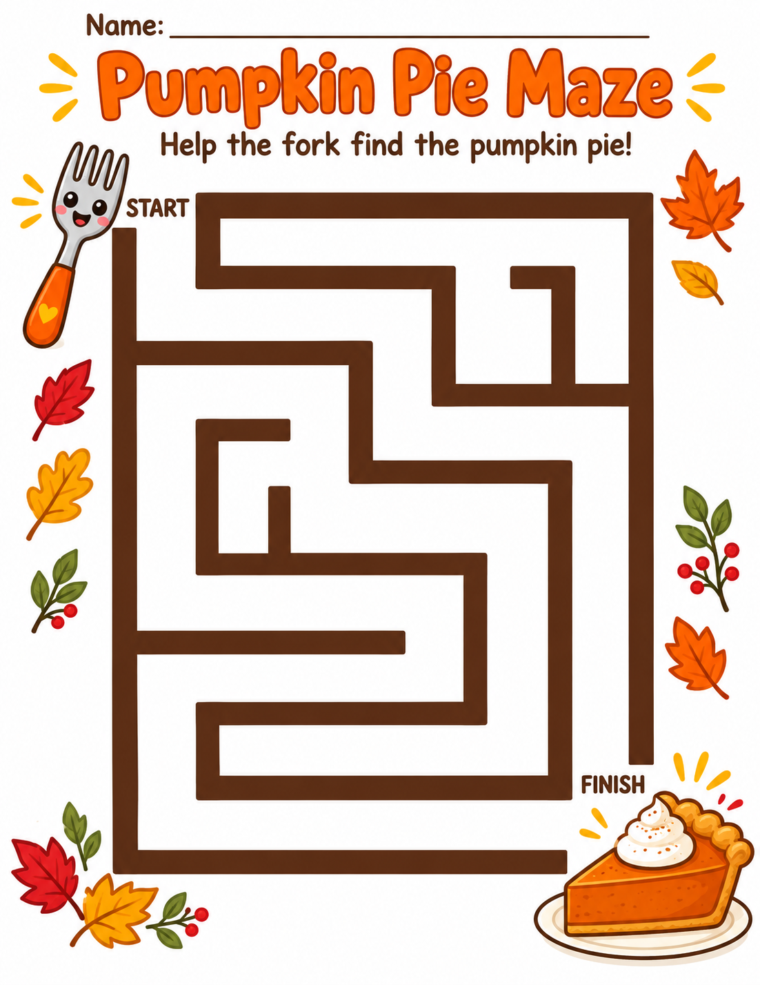 Pumpkin Pie Maze