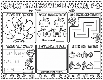 Thanksgiving Placemat