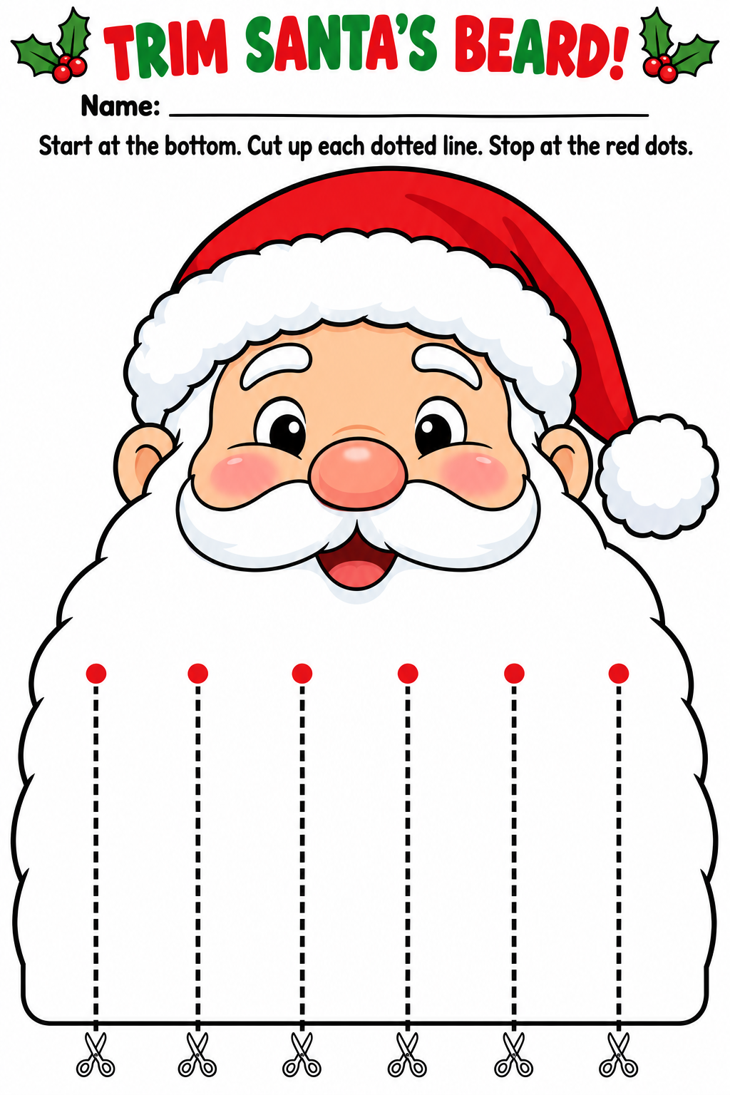 Trim Santa’s Beard