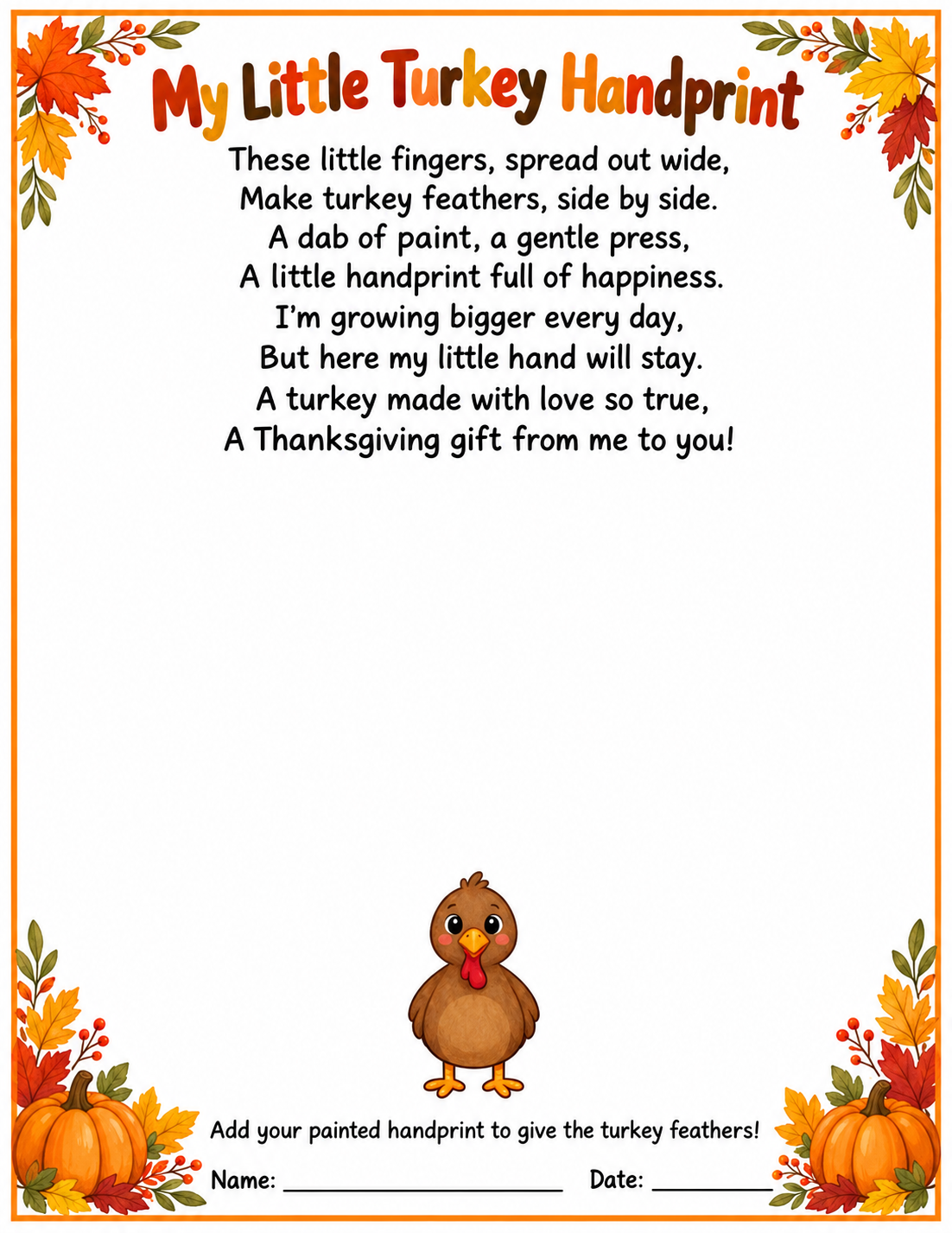 Turkey Keepsake