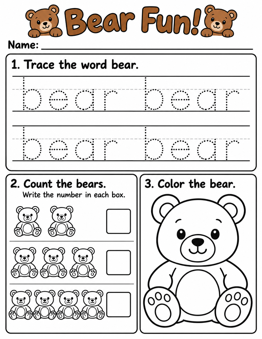 B worksheet