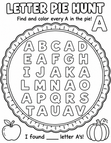 Letter Pie Hunt