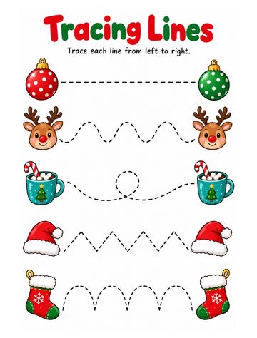 Christmas Tracing Lines