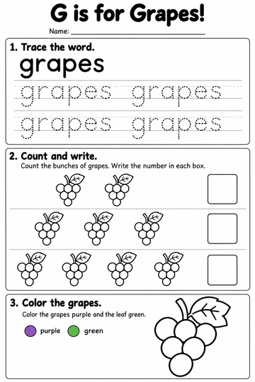 G worksheet