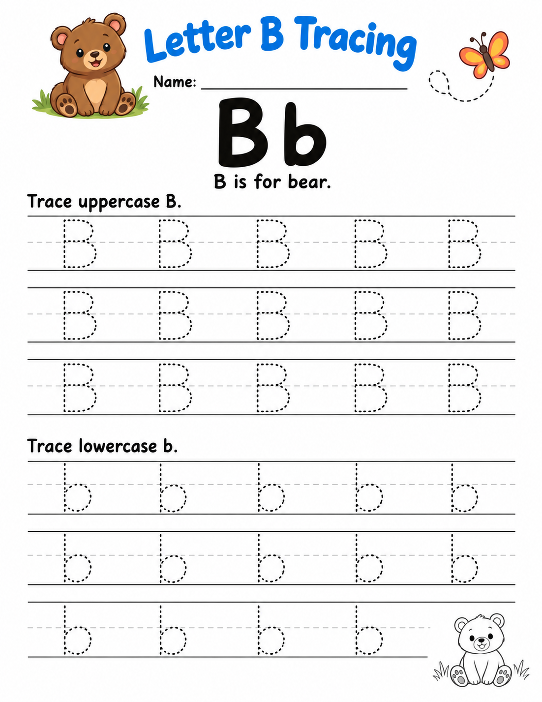 B tracing