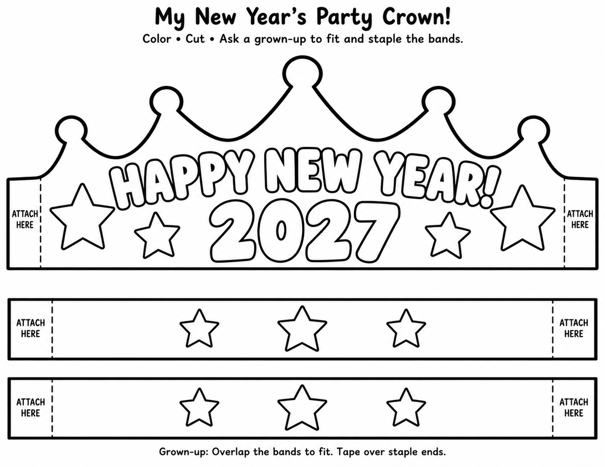 New years crown