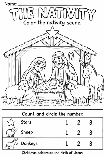 Nativity Worksheet