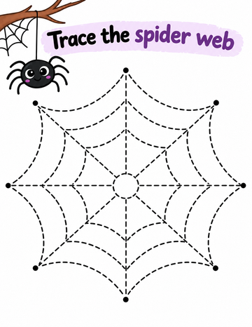 Halloween Spiderweb Tracing
