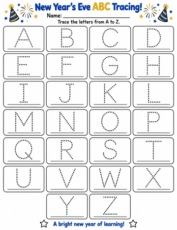 A-Z letter Tracing