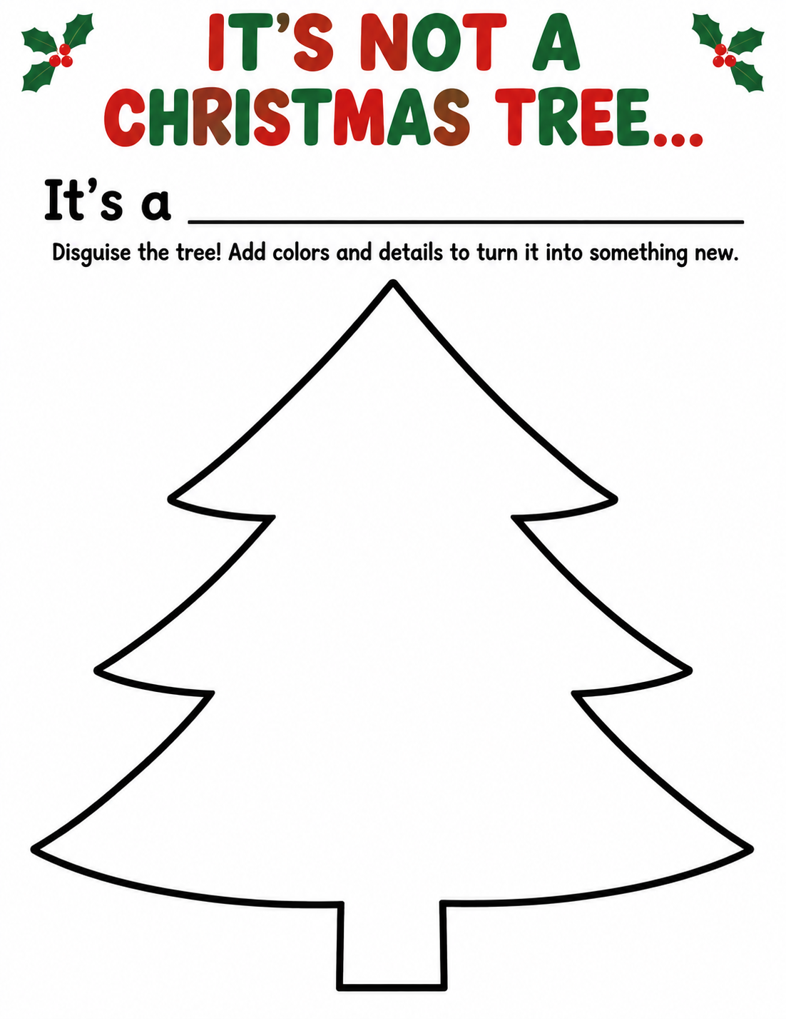 I’m not a Christmas Tree