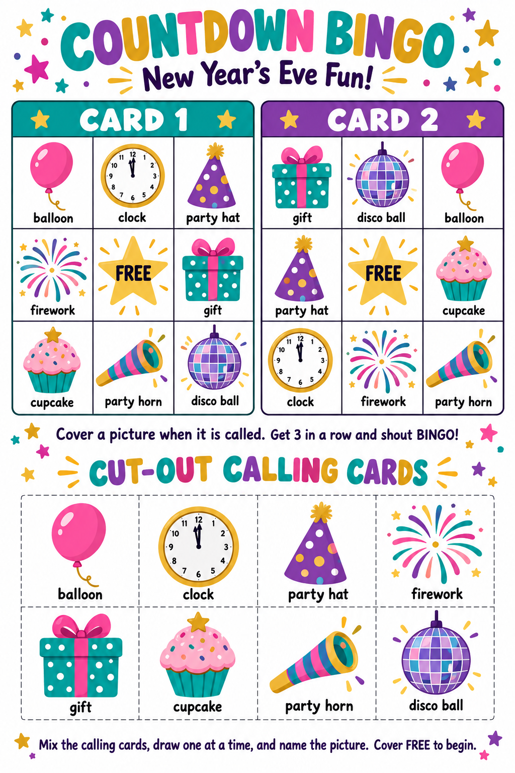 New Year’s Eve Bingo