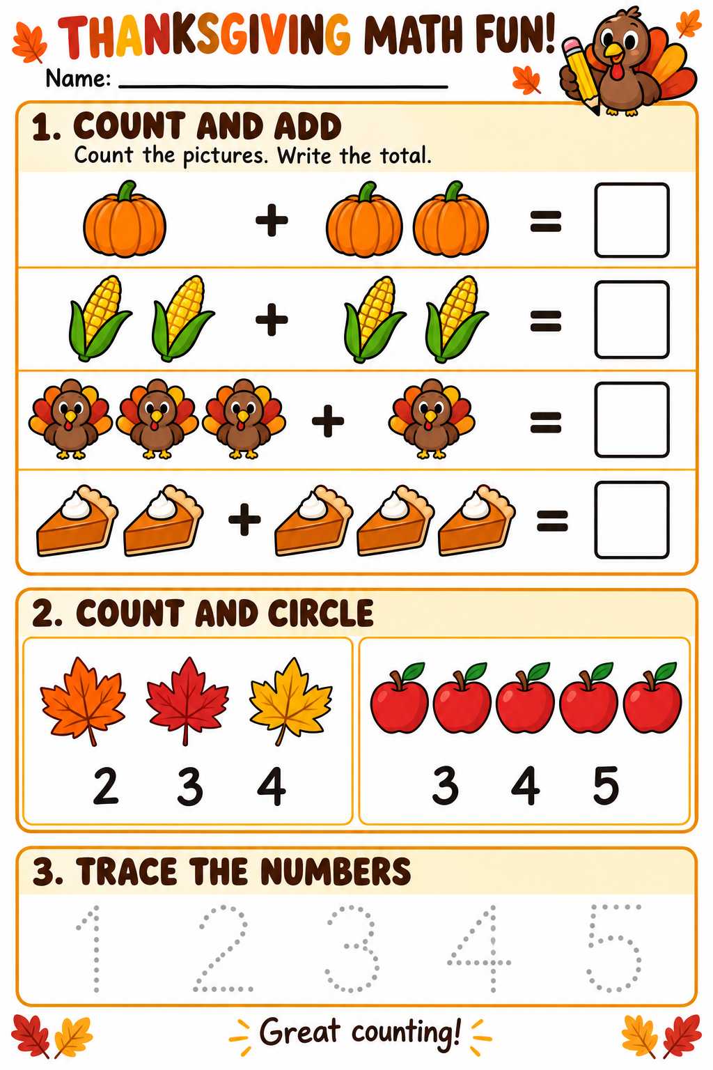 Thanksgiving Math