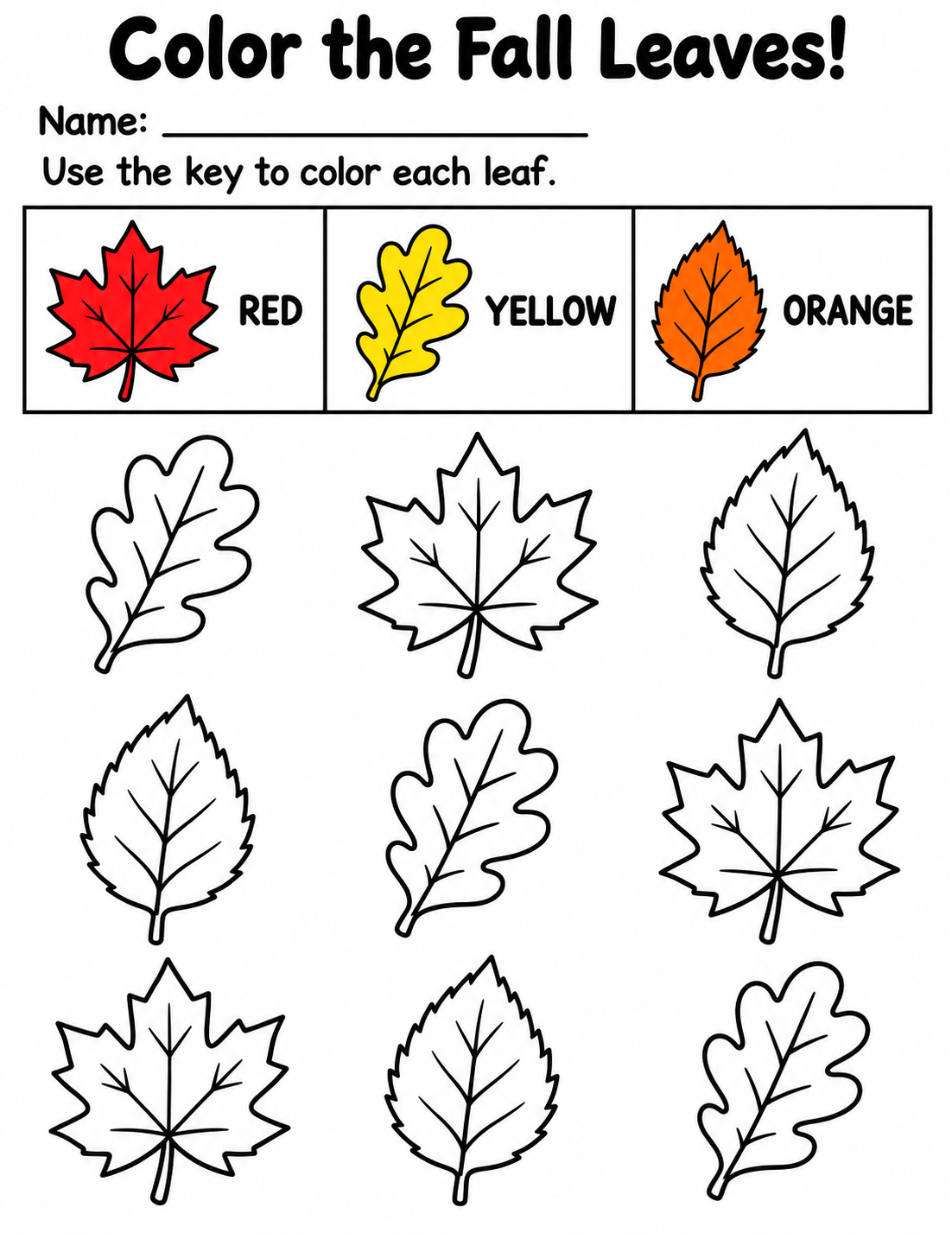 Color the Leaf