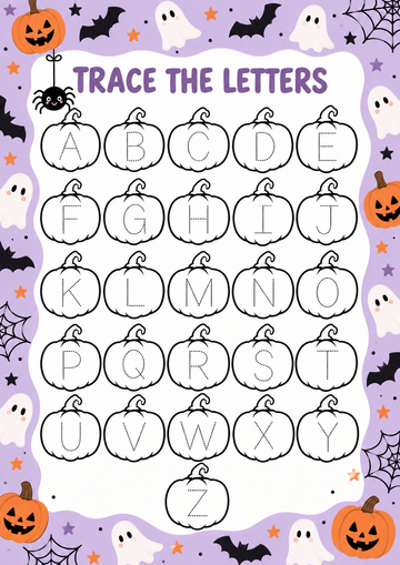 Halloween Letter Tracing