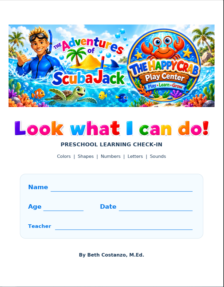 Preschool Learning Check